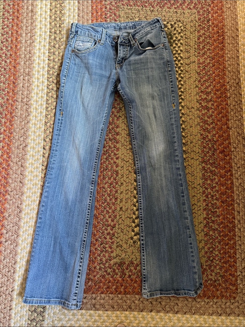 Cowgirl Tuff Blue Boot Cut Jeans